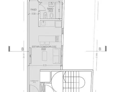 Departamento en Venta en Caballito, USD 90.000