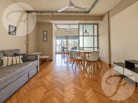 Amplio monoambiente al frente, amoblado y con balcon - Av. Cordoba