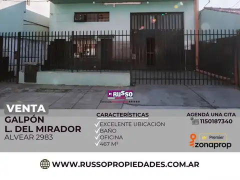 Venta de Galpón en Lomas del Mirador 