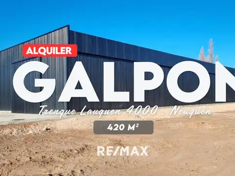ALQUILER GALPON 420 m2, NEUQUEN
