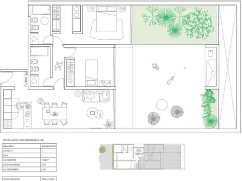 Departamento en Venta en Abasto, USD 176.000