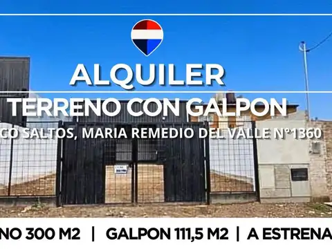 ALQUILER GALPON EN CINCO SALTOS