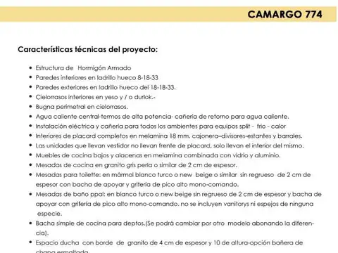 Departamento en Venta en Villa Crespo, USD 392.000