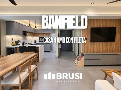 CASA EN VENTA EN LOMAS DE ZAMORA - 4 AMBIENTES CON PILETA
