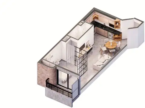 Departamento en Venta de 1 dormitorio