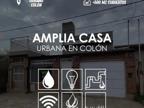 Amplia Casa en Colón