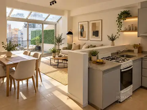 Venta depto 2 amb a estrenar con terraza