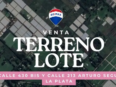 VENTA TERRENO - LOTE 4500 m2 - EL PELIGRO LA PLATA