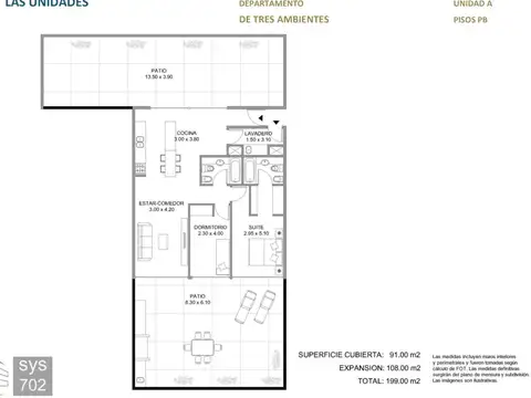 VENTA pozo LANUS Depto 3 am patio y jardín premium