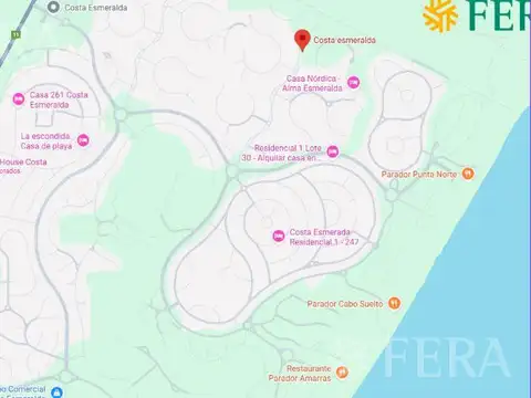 Terreno en Venta en Costa Esmeralda, USD 78.500