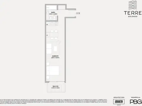 Departamento en Venta en Las Cañitas, USD 132.335