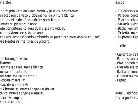 Departamento 2 ambientes con 2 baños