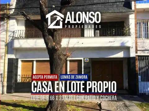 Venta - Casa en Lote Propio con Patio y Cochera - Banfield