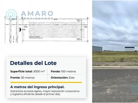 Terreno en Venta de 3000,0 m2