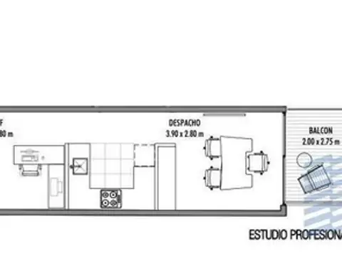 Departamento en Venta de Monoambiente