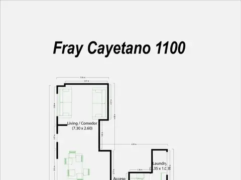 Departamento en Venta de Monoambiente