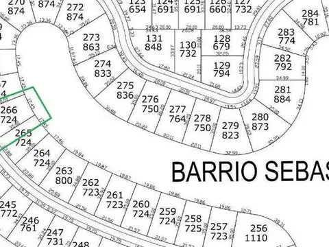 Lote en Venta en Sebastian Gaboto
