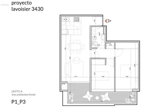 Departamento en Venta con 1 cocheras