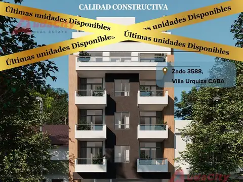 Departamento Monoambiente en Venta en Villa Urquiza Caba a estrenar