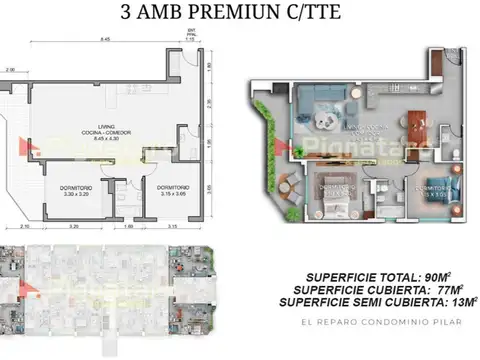 Departamento en Venta de 2 dormitorios