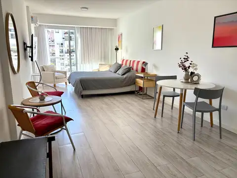 Recoleta - Monoambiente Amoblado Casi a Estrenar - Todo Luz