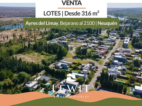 Venta terreno | lote de 316m² | Bejarano al 2400 | B. Privado Ayres del Limay | Neuquén