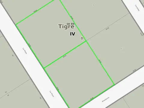 Terreno en Venta 50  mts Frente