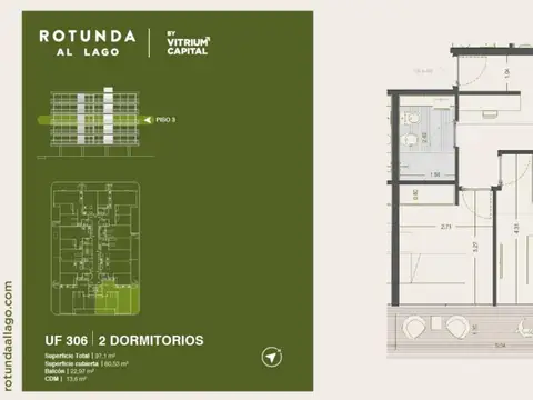 Rotunda al Lago 2 dorm Diciembre 2027