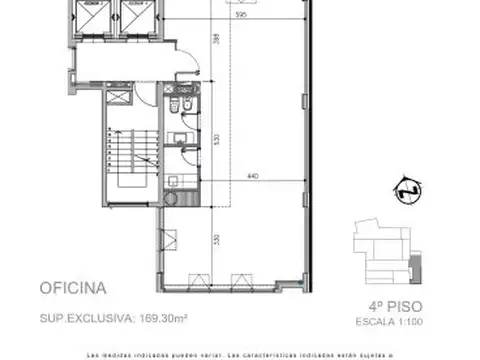 ALQUILO OFICINA A ESTRENAR. 2 COCHERAS. URQUIZA 1950