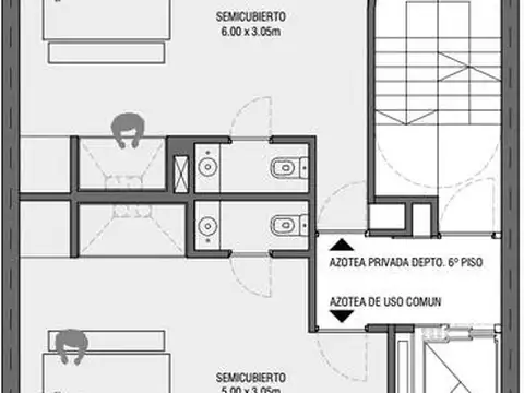 Departamento piso exclcusivo de 3 dormitorios