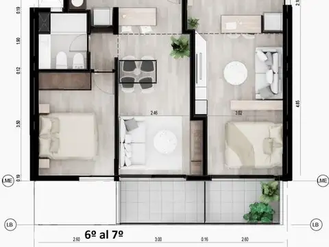 Departamento en Venta en Republica De La Sexta, USD 41.412