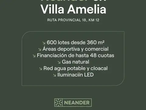 Terreno en Venta de 360,0 m2