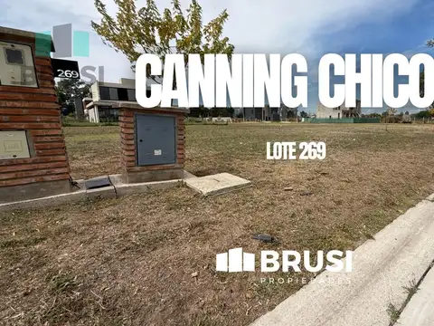 TERRENO EN VENTA EN BARRIO PRIVADO CANNING CHICO - CANNING