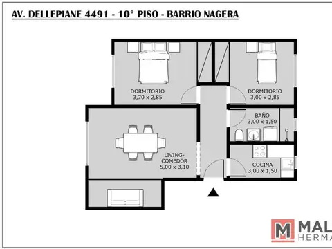 Av. Dellepiane 4494 , Piso 10º