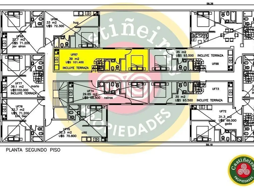 ULTIMOS DEPTOS 2 AMB. - SUM y PILETA - PATIO - TERRAZA-  U$ 87.500.-  - Foto 23