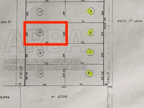 Terreno en Venta de 2660,0 m2