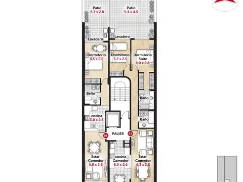 Catamarca 2000, Piso 01