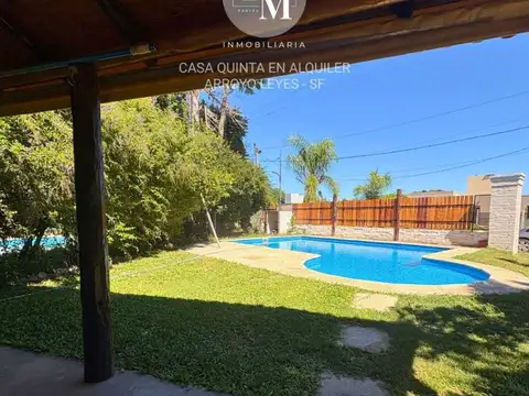 Casa quinta amoblada en alquiler - Arroyo Leyes