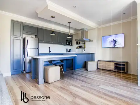 Departamento 2 ambientes amoblado en chauvin