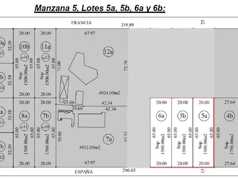 Lotes en venta Manzana 5, Parque Las Naciones, Guernica