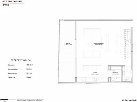 Departamento en Venta de 3 dormitorios