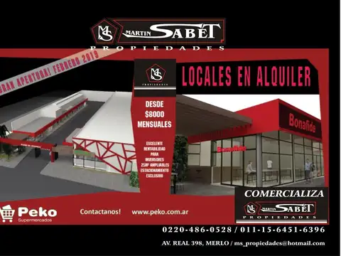 Local en Alquiler en Merlo, Partido de Merlo