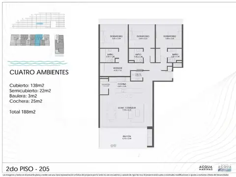 Departamento en Venta de 4 ambientes
