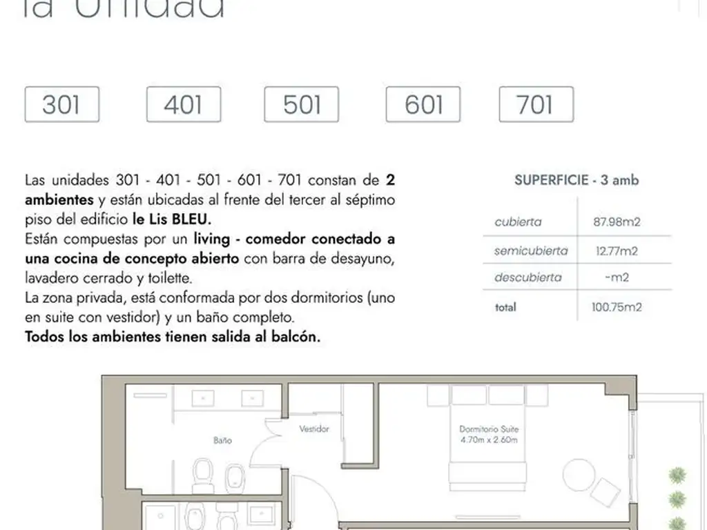 LE LIS BLEU  de 27 Unidades en Villa del Parque