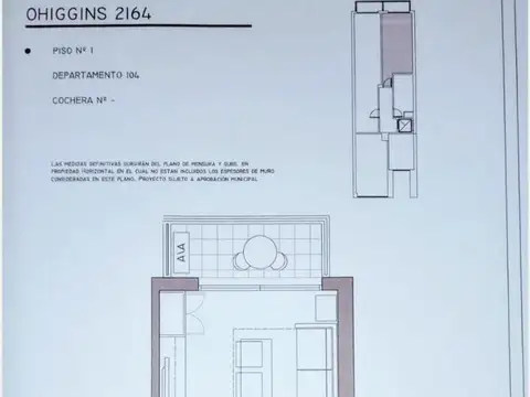 Departamento en Venta de Monoambiente