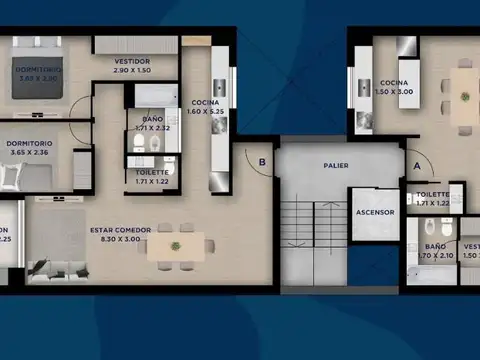 Departamento en Venta al Sudeste