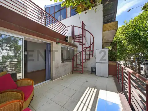 ESTUDIO VENTA APTO PROFESIONAL CON BALCÓN Y TERRAZA PROPIA — PARQUE CHAS