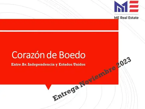 Emprendimiento en Boedo de 1 Dormitorios