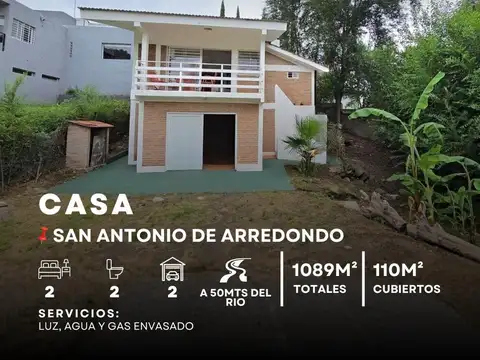 Venta Casa Equipada De 2 Dormitorios En 900M² De Terreno A 50Mts Del Río En San Antonio De Arredondo