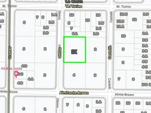 Terreno venta 50x40 mts - 2.000 mts 2 totales - Mar De Ajo